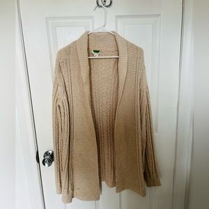 Anthropologie Knit Cableknit Cardigan Sweater